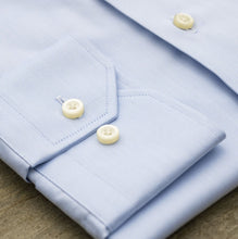 Hagen Blue Fine Twill Dress Shirt