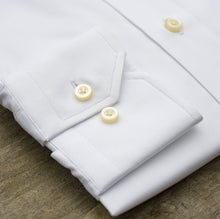 Hagen White Fine Twill Dress Shirt