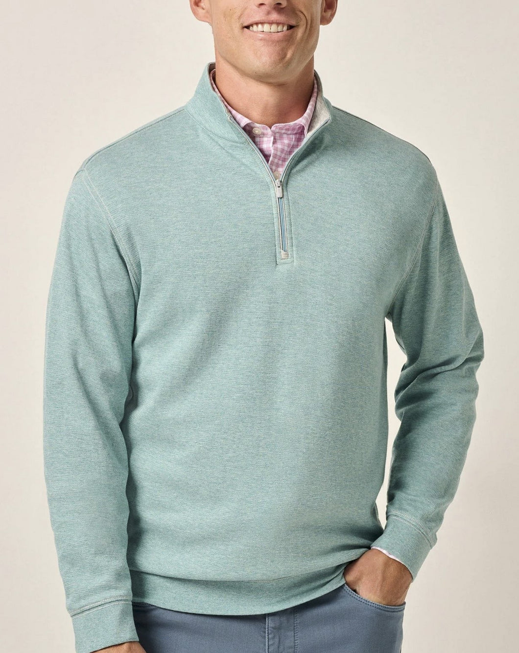 Johnnie-O Hanks Agean Sea Lightweight 1/4 Zip