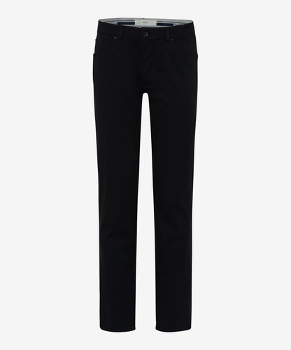 Brax Hi-Flex Black Jersey 5-Pocket Pant