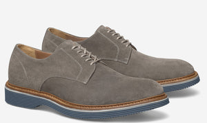 J&M Collection Jenson Grey Suede Plain Toe