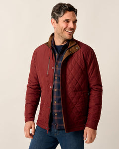 Johnnie-O Juno Dark Maroon Quilted Jacket