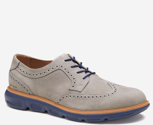 J&M Larkin Grey Nubuck Wingtip