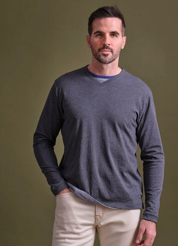 Left Coast Tee Lux Reversible Vee to Crew