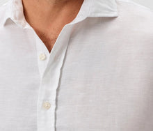Johnnie-O McCarthy White Linen Blend Button Up