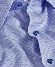 David Donahue Blue & Purple Micro Print Sport Shirt