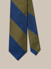 Robert Talbott Mogador Olive/Blue Stripe Tie