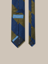Robert Talbott Mogador Olive/Blue Stripe Tie