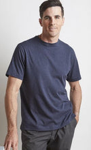 Left Coast Tee  Melange Crew Neck Tee Shirt