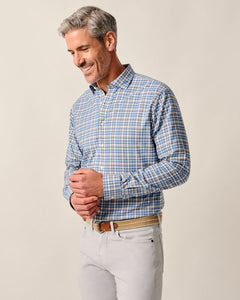 Johnnie-O Ollie Navy Performance Button Up