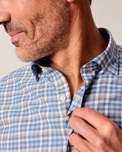 Johnnie-O Ollie Navy Performance Button Up