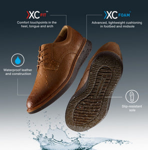 J&M XC+ Parker Taupe Suede Waterproof Plain Toe