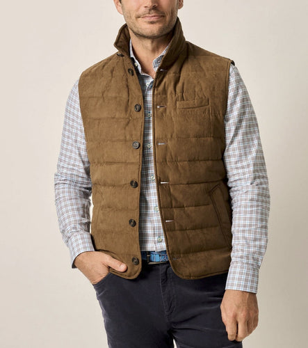 Johnnie-O Pickens Faux Suede Vest