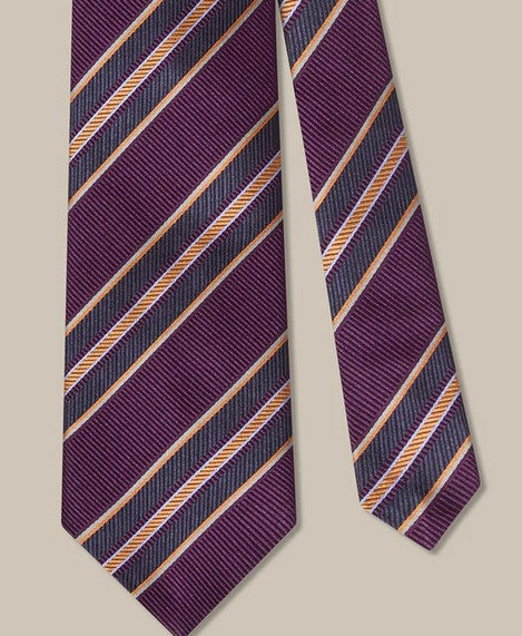 Robert Talbott Purple Multi Repp Tie