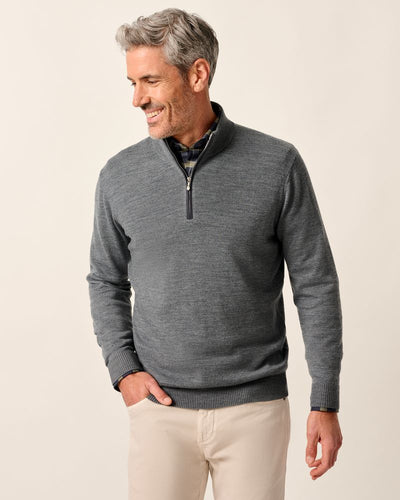 Johnnie-O Raynor Charcoal Merino 1/4 Zip