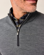Johnnie-O Raynor Charcoal Merino 1/4 Zip