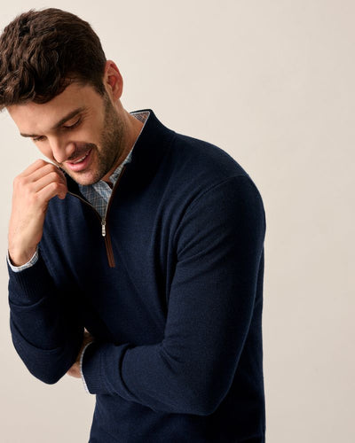 Johnnie-O Raynor Navy Merino 1/4 Zip