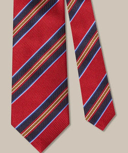 Robert Talbott Red Multi Repp Tie