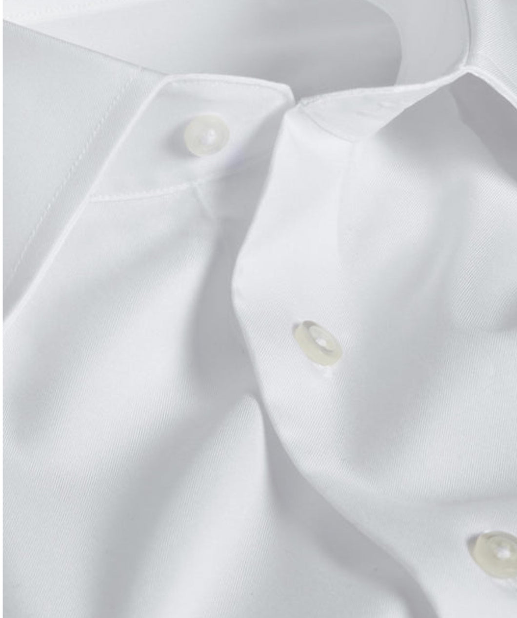 David Donahue White Fine Twill Regular Fit Dress Shirt