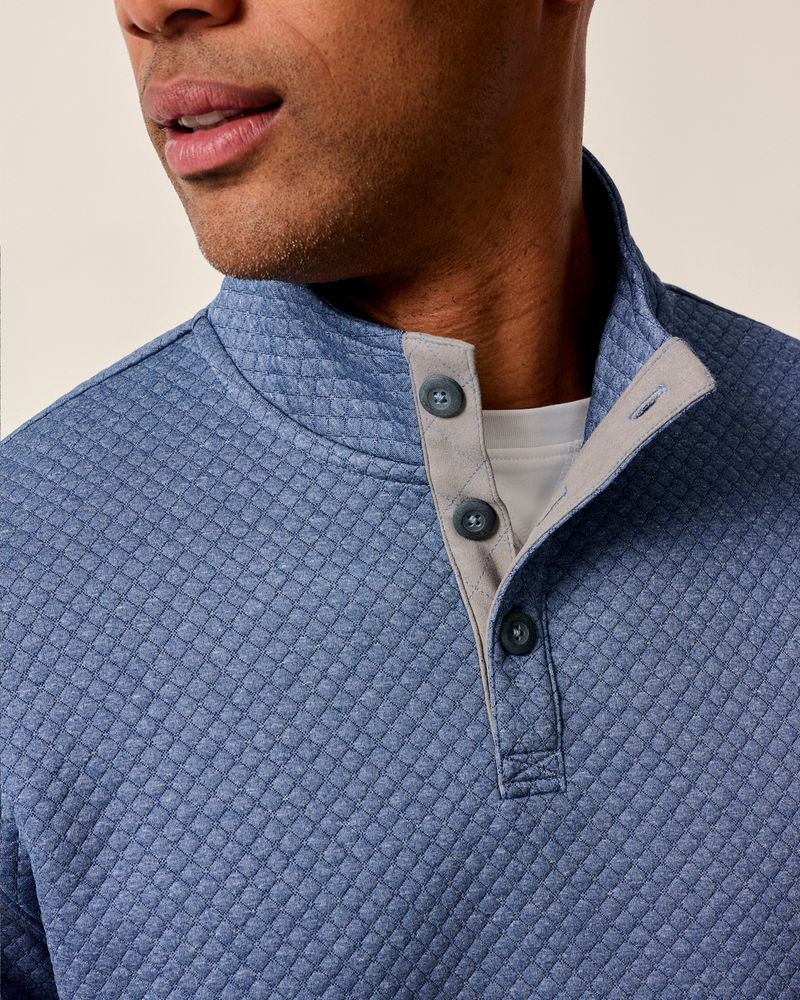 Johnnie-O Rockwells Diamond Quilted Henley