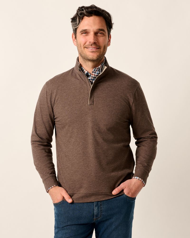 Johnnie-O Rubin Bison Cotton/Cashmere 1/4 Zip