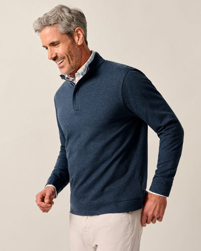 Johnnie-O Rubin Navy Cotton/Cashmere 1/4 Zip