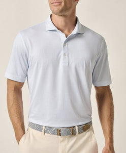 Johnnie-O Tee Time Barrels Blue Polo