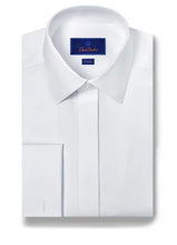 David Donahue Micro Dobby Trim Fit Tuxedo Shirt