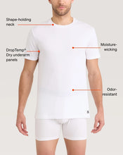 SAXX 2-Pack DropTemp Cooling Crew Undershirt White