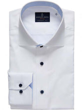 Emanuel Berg YOGA White Luxury Twill Dress Shirt