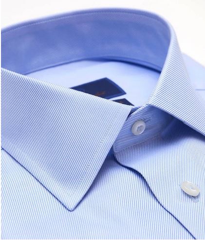 David Donahue Trim Fit Blue Non-Iron Dress Shirt 18.5-36/37 David Donahue Trim Fit Blue Non-Iron Dress Shirt 18.5-36/37
