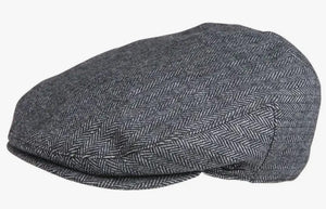 Grey Herringbone Driver's Cap