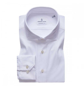 Emanuel Berg Modern 4-FLEX White Sport Shirt